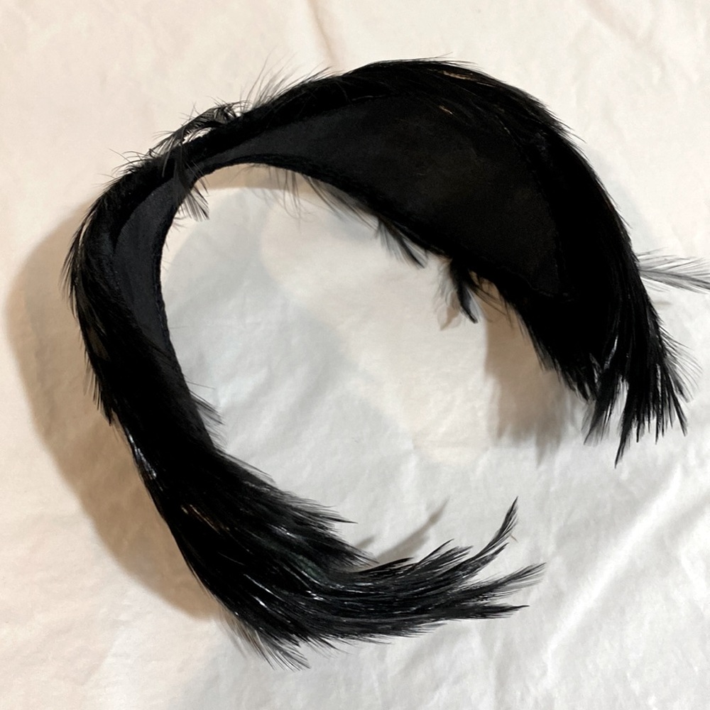 Vintage / Retro 1950s Feather Hair Band / Hat Piece